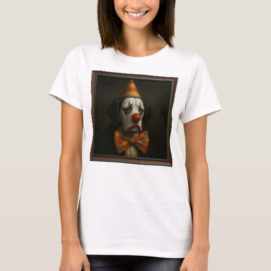 Sad Clown Dog T-Shirt (Vorderseite)