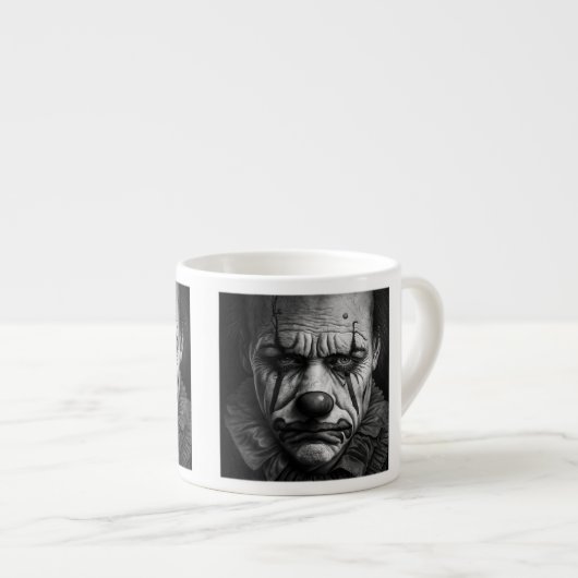 Sad Clown Espresso Tasse (Vorderseite Rechts)