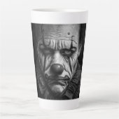 Sad Clown Latte Tasse (Vorderseite)
