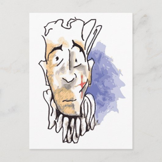 Sad Clown Postkarte (Vorderseite)