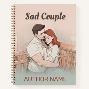 Sad Couple Book Cover Inspiration Notebook Notizblock