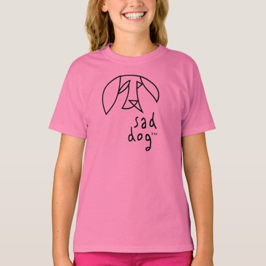Sad Dog™ - Girls' Babydoll T-Shirt (Vorderseite)