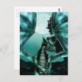 Sad Dragon Postkarte (Vorne/Hinten)