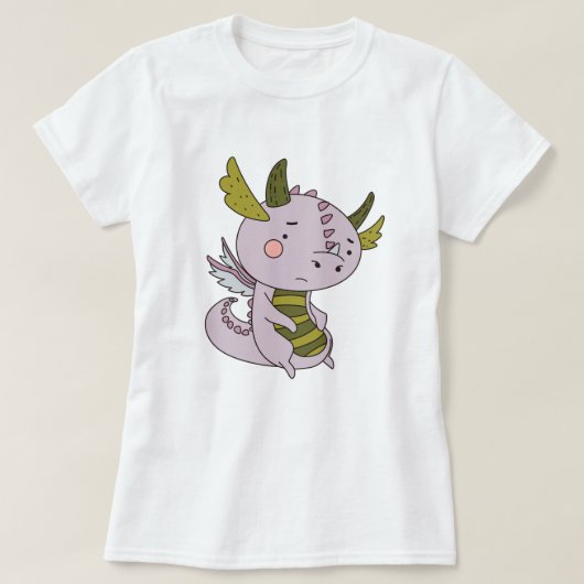 Sad Dragon T-Shirt (Design vorne)