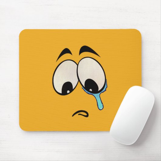 Sad Emoji Mousepad (Mit Mouse)