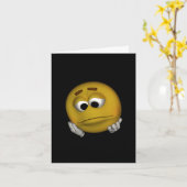 Sad Emoticon Karte (Gelbe Blume)