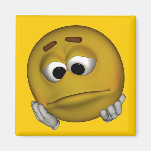 Sad Emoticon Magnet (Vorne)