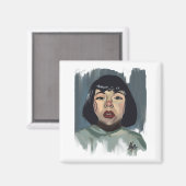 Sad eyes magnet (Vorderseite/Rückseite)