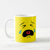 Sad Face Emoji Kaffeetasse (Links)