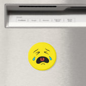 Sad Face Emoji Magnet (In Situ (Geschirrspüler))
