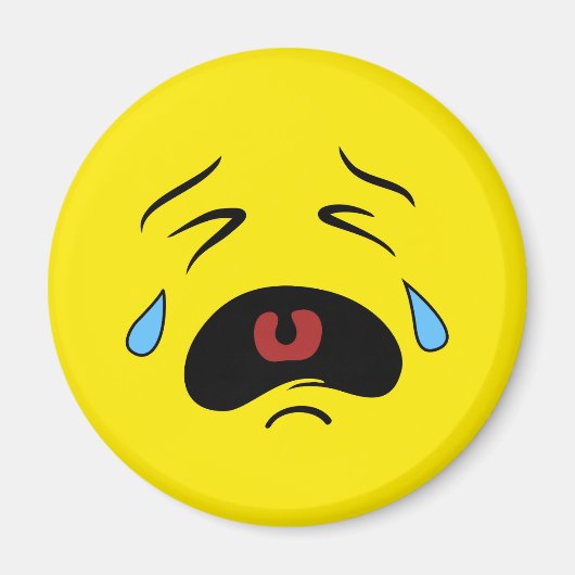 Sad Face Emoji Magnet (Vorne)