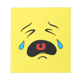 Sad Face Emoji Notizblock