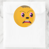 Sad Face Male Golden Cologe Sticker (Tasche)