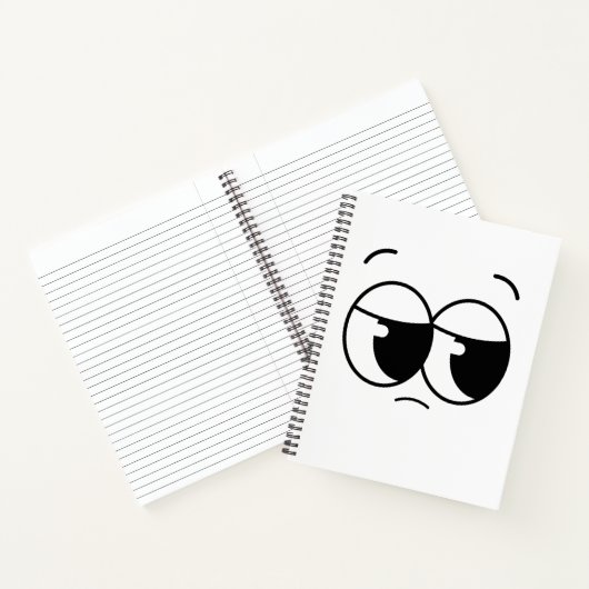 Sad face Notebook Notizblock (Innenseite)
