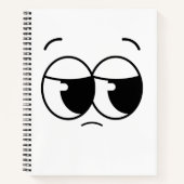 Sad face Notebook Notizblock (Vorderseite)