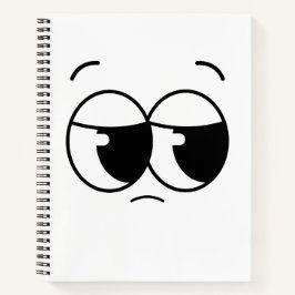 Sad face Notebook Notizblock