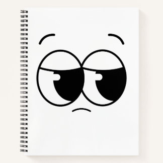 Sad face Notebook Notizblock