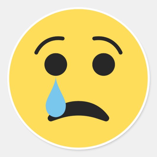 Sad Face Stickers (Vorderseite)