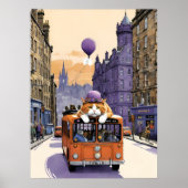 Sad Fat Cat Sentimental Animal Art Poster (Vorne)