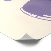 Sad Fat Cat Sentimental Animal Art Poster (Ecke)