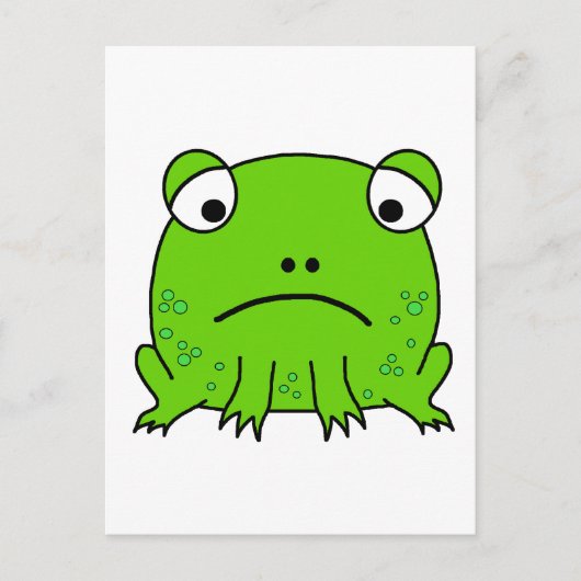 Sad Frog Postkarte (Vorderseite)
