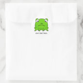 Sad Frog Runder Aufkleber (Tasche)