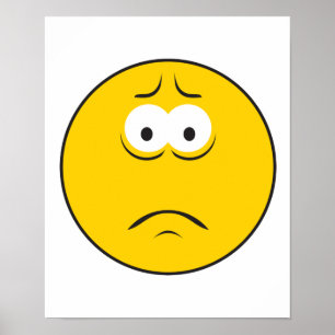 Sad Frownace Poster
