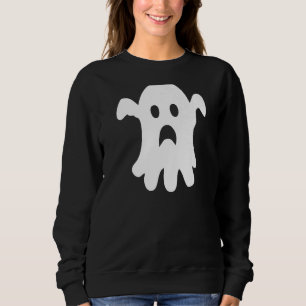 Sad Ghost Halloween Trendy Ästhetik Sweatshirt