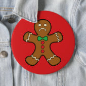 Sad Gingerbread Man Button (Beispiel)