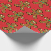 Sad Gingerbread Man Geschenkpapier (Ecke)