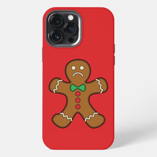 Sad Gingerbread Man iPhone Hülle (Rückseite)