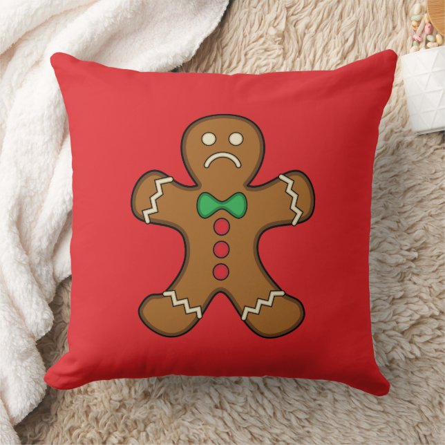 Sad Gingerbread Man Kissen (Decke)