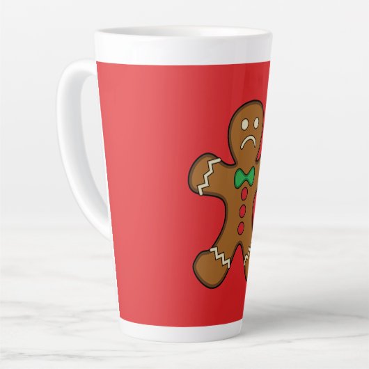 Sad Gingerbread Man Milchtasse (Linke Ecke)