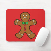 Sad Gingerbread Man Mousepad (Mit Mouse)