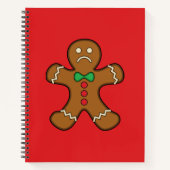 Sad Gingerbread Man Notizblock (Vorderseite)