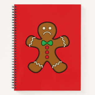 Sad Gingerbread Man Notizblock