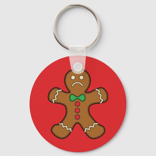 Sad Gingerbread Man Schlüsselanhänger (Vorderseite)