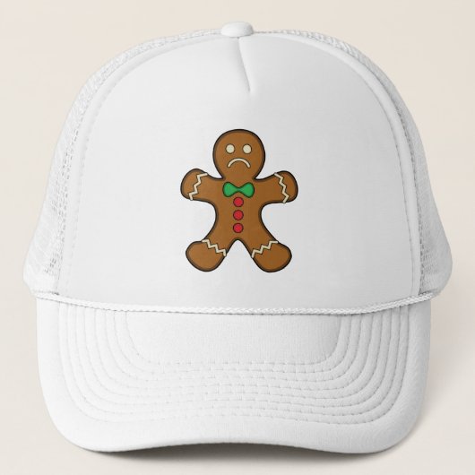 Sad Gingerbread Man Truckerkappe (Vorderseite)
