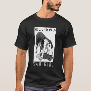 Sad Girl Anime Ästhetik Vaporwave Japanisches Otak T-Shirt
