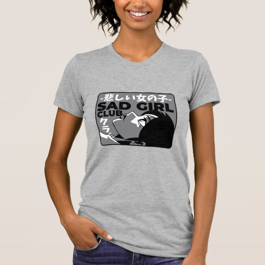 Sad Girl Club Anime T-Shirt (Vorderseite)