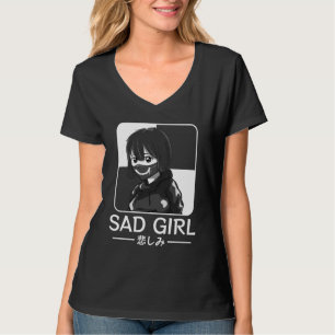Sad Girl Japanisch Anti Social Soft Grunge Emo Got T-Shirt