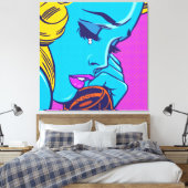 SAD GIRL LEINWANDDRUCK (Insitu (Schlafzimmer))