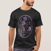 Sad Goddess Purple Roses artwork T-Shirt (Vorderseite)