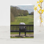 Sad Golfer Geburtstagskarte Karte (Gelbe Blume)