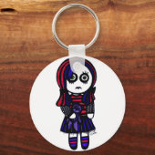 Sad Goth Girl Schlüsselanhänger (Vorderseite)