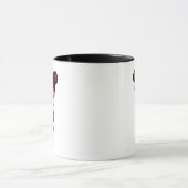 Sad Gothic Kawaii Girl mit individueller Vorlage Tasse (Zentrum)