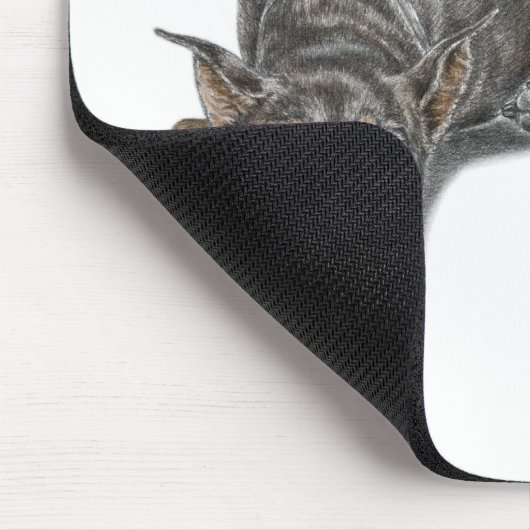 Sad Guilty Looking Doberman Mousepad (Ecke)