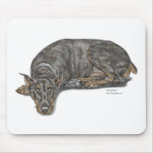 Sad Guilty Looking Doberman Mousepad (Vorne)