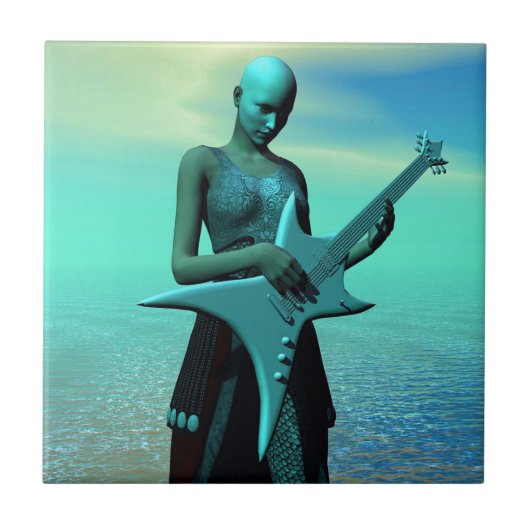 Sad Guitar Fliese (Vorderseite)