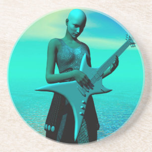 Sad Guitar Getränkeuntersetzer